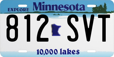 MN license plate 812SVT