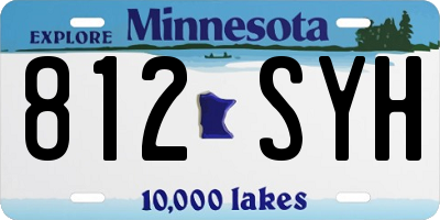 MN license plate 812SYH
