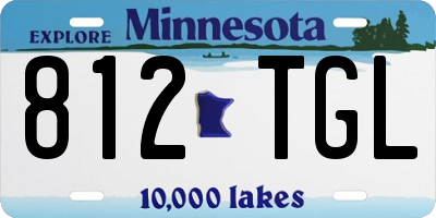 MN license plate 812TGL