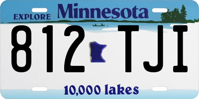 MN license plate 812TJI