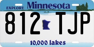 MN license plate 812TJP
