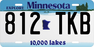 MN license plate 812TKB