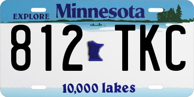 MN license plate 812TKC