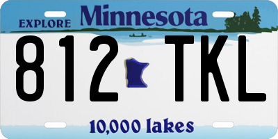 MN license plate 812TKL