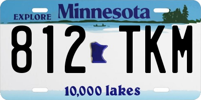 MN license plate 812TKM