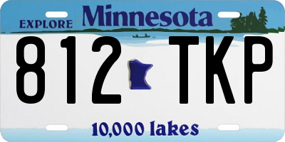 MN license plate 812TKP