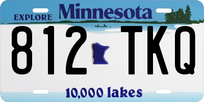 MN license plate 812TKQ