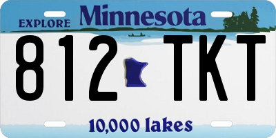 MN license plate 812TKT