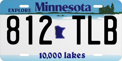 MN license plate 812TLB
