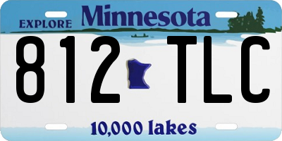 MN license plate 812TLC
