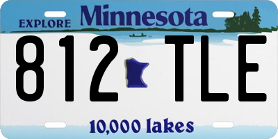 MN license plate 812TLE