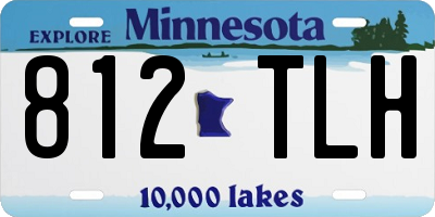 MN license plate 812TLH