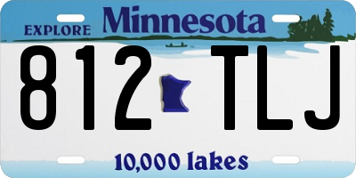 MN license plate 812TLJ