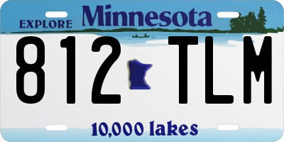MN license plate 812TLM