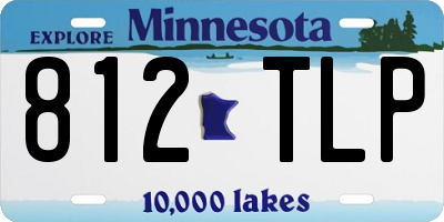 MN license plate 812TLP