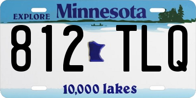 MN license plate 812TLQ