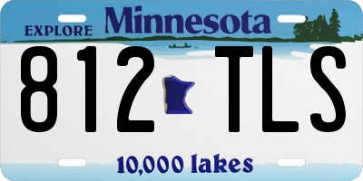 MN license plate 812TLS