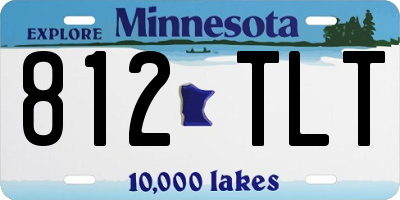 MN license plate 812TLT