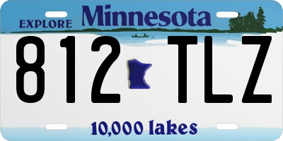 MN license plate 812TLZ