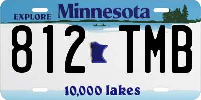 MN license plate 812TMB