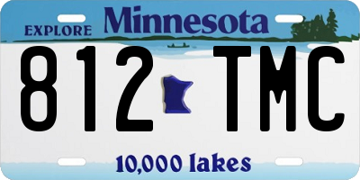 MN license plate 812TMC