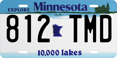 MN license plate 812TMD