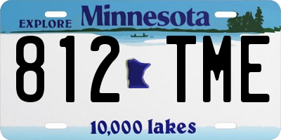 MN license plate 812TME