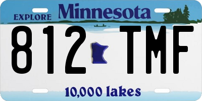 MN license plate 812TMF