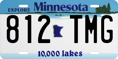 MN license plate 812TMG