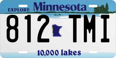 MN license plate 812TMI