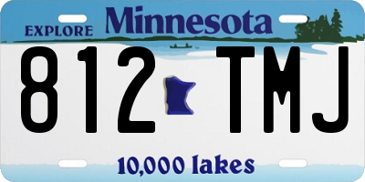 MN license plate 812TMJ