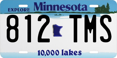 MN license plate 812TMS