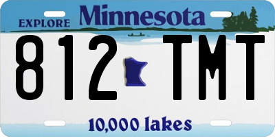 MN license plate 812TMT