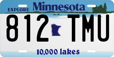 MN license plate 812TMU