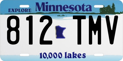 MN license plate 812TMV