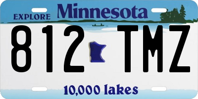 MN license plate 812TMZ