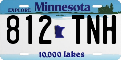 MN license plate 812TNH