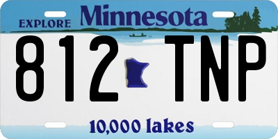 MN license plate 812TNP