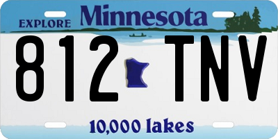 MN license plate 812TNV