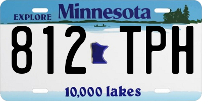 MN license plate 812TPH
