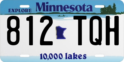 MN license plate 812TQH