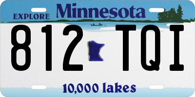 MN license plate 812TQI