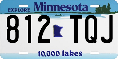 MN license plate 812TQJ