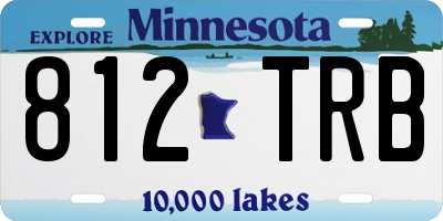 MN license plate 812TRB
