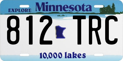 MN license plate 812TRC