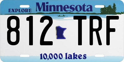 MN license plate 812TRF