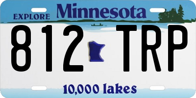 MN license plate 812TRP