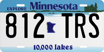 MN license plate 812TRS