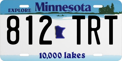 MN license plate 812TRT