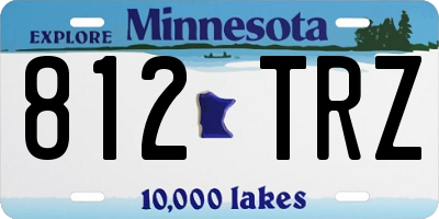 MN license plate 812TRZ